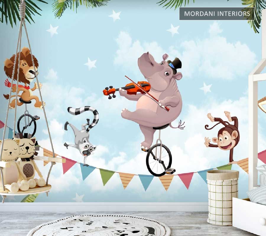 FUN ANIMALS KIDS WALL MURALS _ K